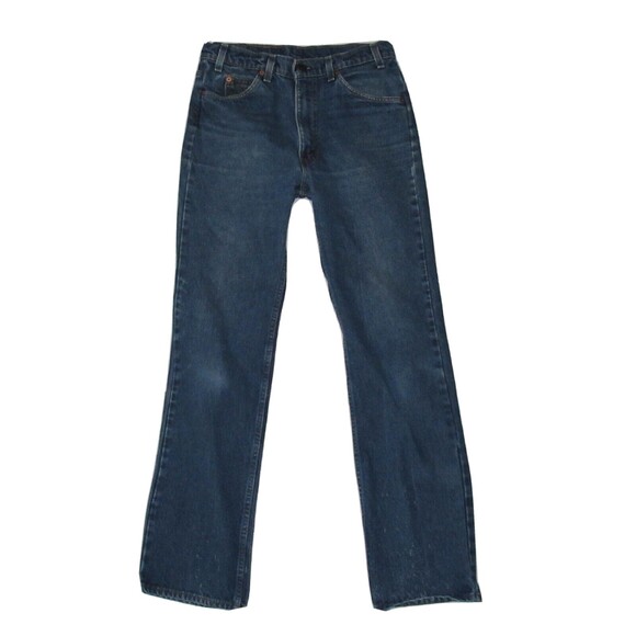 Vintage “Orange Tab” Levi's Men's Bootcut Jeans - Dark Blue